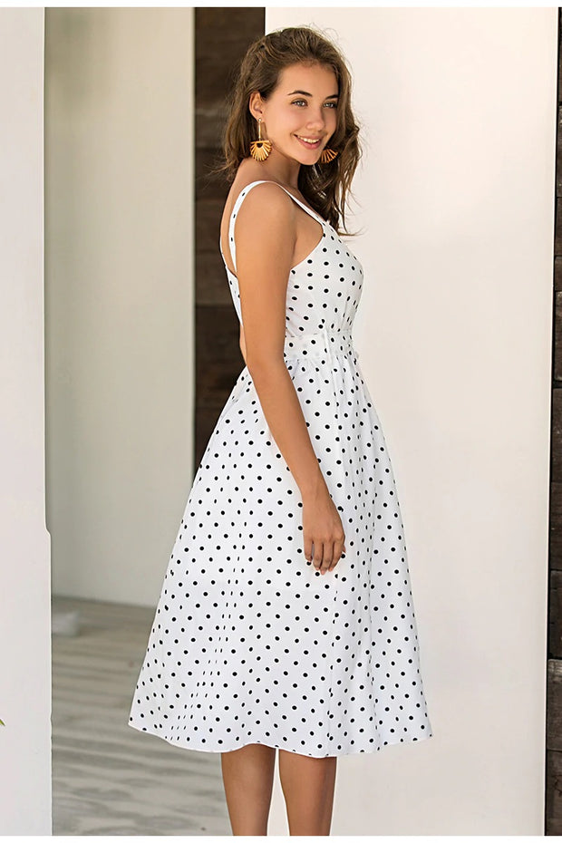 Dotted Sweetheart Sundress - Prime Adore