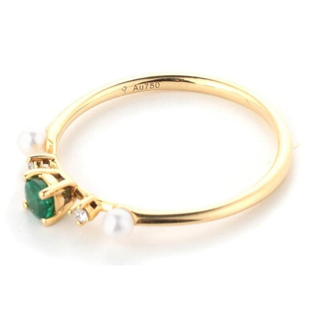 Emerald Water Pearl Ring V2 - Prime Adore