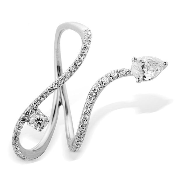 Spiral Infinity Diamond Ring - Prime Adore