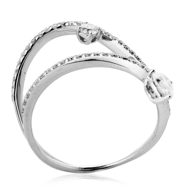 Spiral Infinity Diamond Ring - Prime Adore