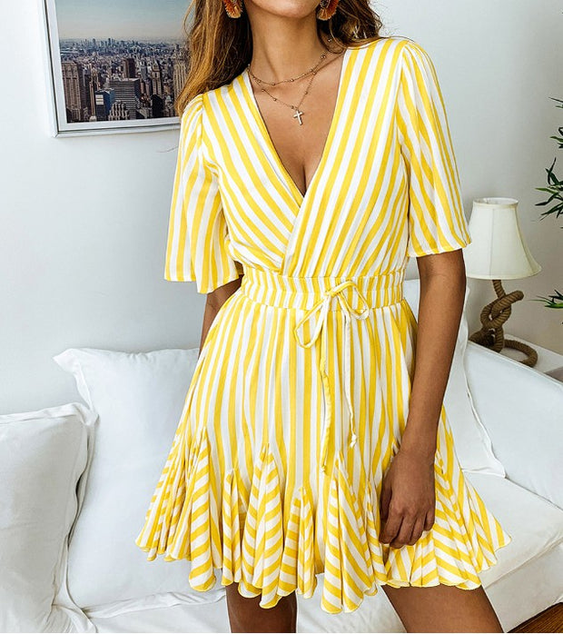 Seaside Wrap Dress - Prime Adore