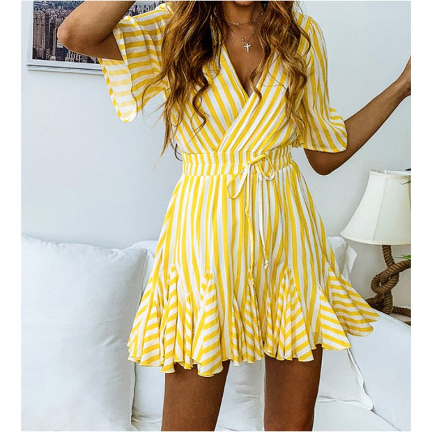 Seaside Wrap Dress - Prime Adore