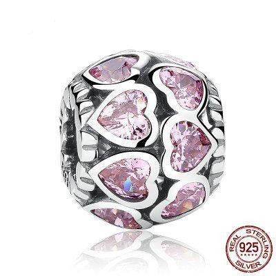 Sterling Silver Charms Collection - Pink Series - Prime Adore