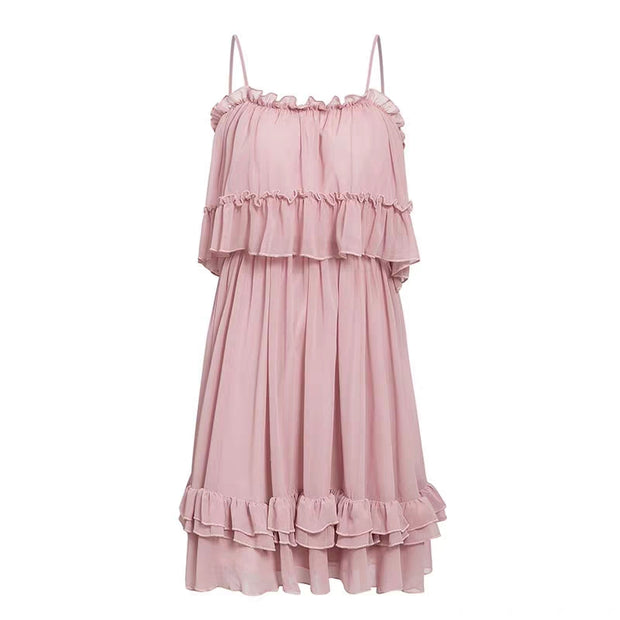 Ruffle Off Shoulder Dress - Prime Adore